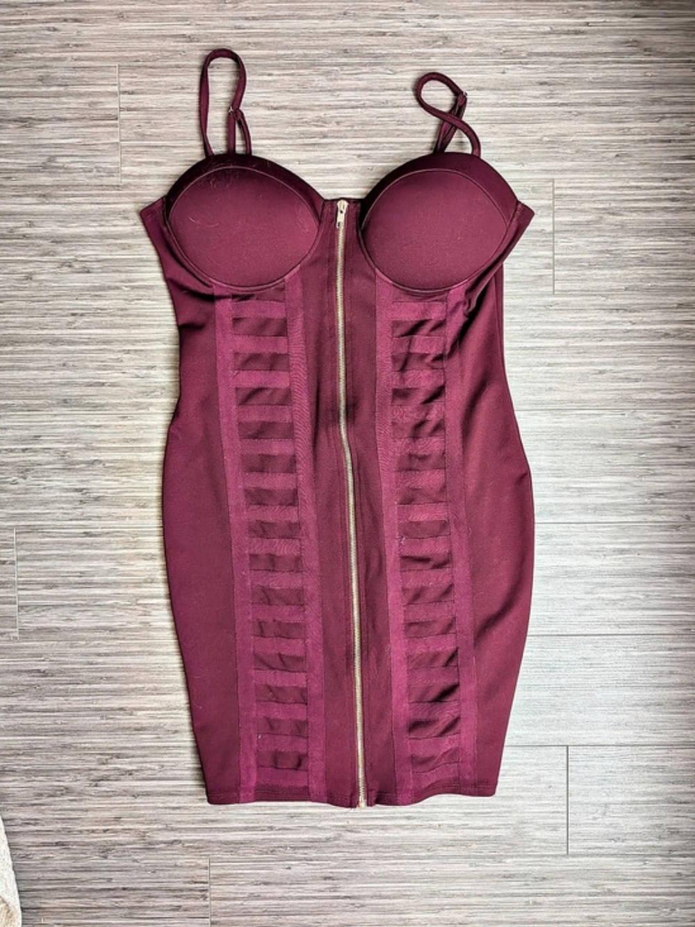 Guess Burgundy Mini Dress Size Medium